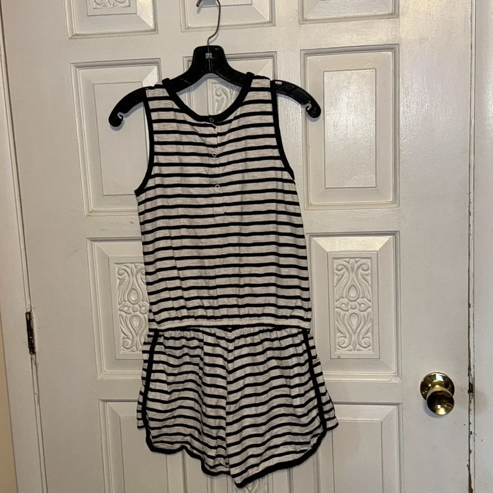 Gap Kids Cute Nautical Navy & White Shorts Romper Size XXL